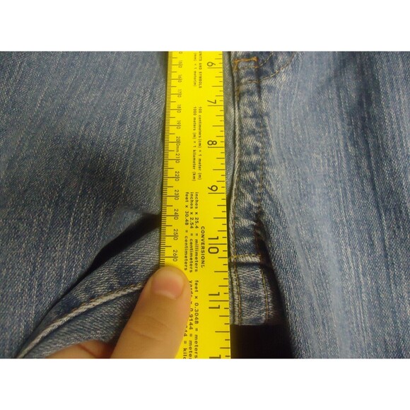Tommy Hilfiger Stretch Hipster Bootcut Jeans Womens Size 12 Light Wash Denim - Picture 6 of 8